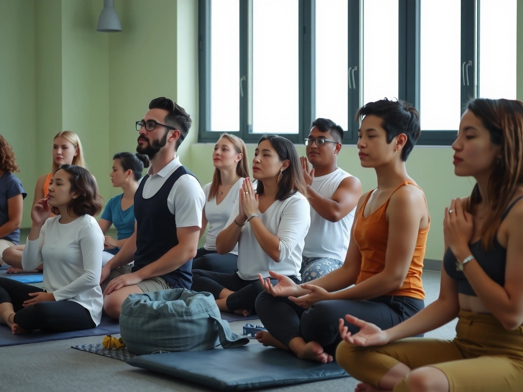 Group practicing Breathwork