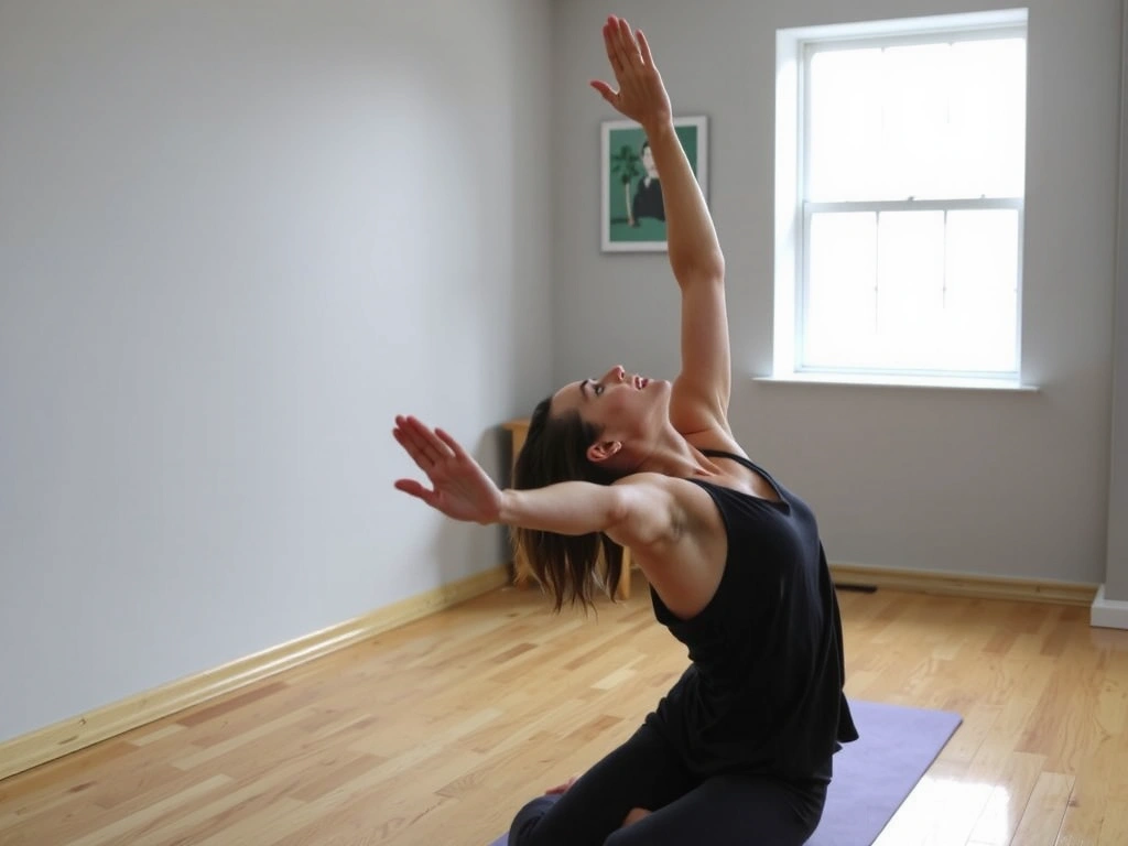 Person in Yin yoga pose