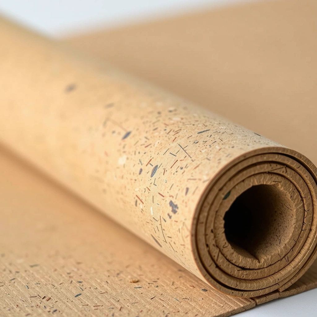 Image of a high-quality, eco-friendly cork yoga mat.